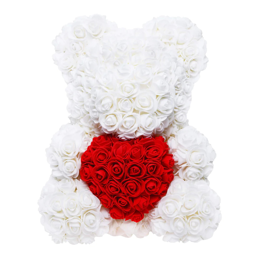 RoseTeddy™ White Heart