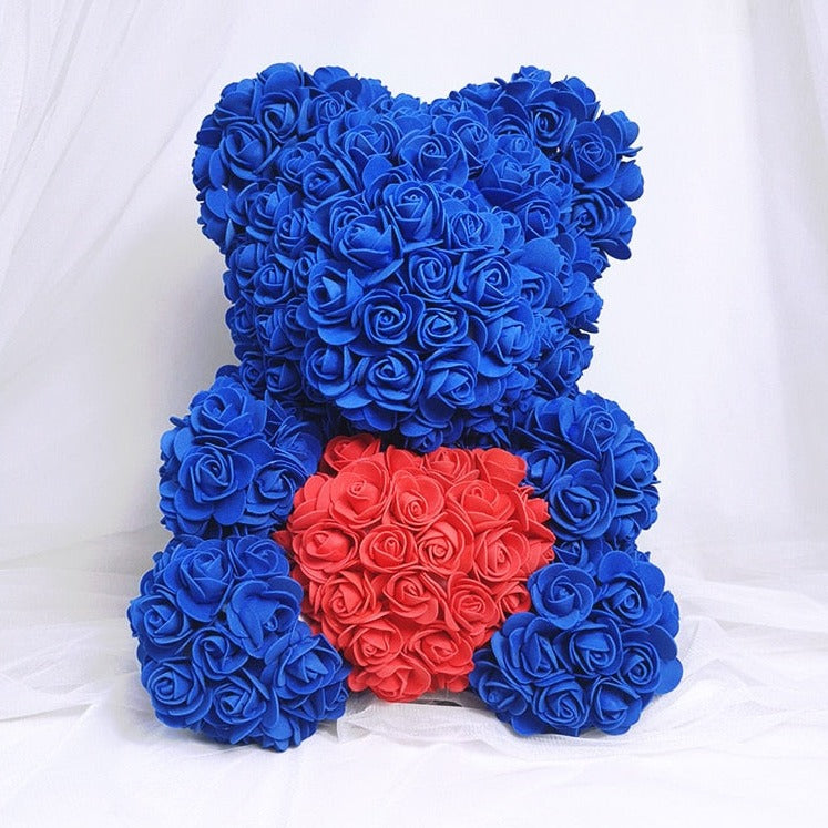 RoseTeddy™ Blue Heart