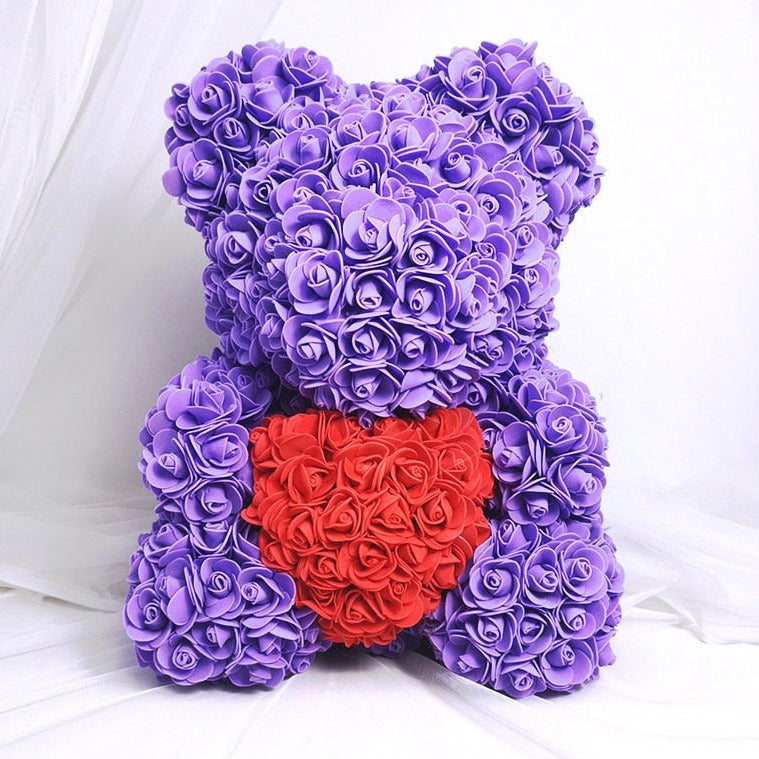 RoseTeddy™ Purple Heart